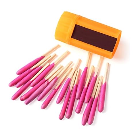 20pcs Portable Strom Wind Proof Matches With Waterproof Case, Outdoor Matches Kit, Matches Fire Starter Survival Tool For Camping Hiking, Outdoor Survival Kit Cover