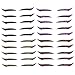 Stickers Eyeliner Stickers auto-adhésifs Double paupière Double paupière Outil de maquillage pour les yeux 20Pairs Style2 Stick sur Eye-liner