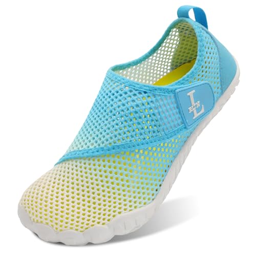 Image of L-RUN Hike Footwear Barefoot Womens Water Sports Shoes for Swimming Surfing Diving White M US (Women 6.5, Men 5)=EU37