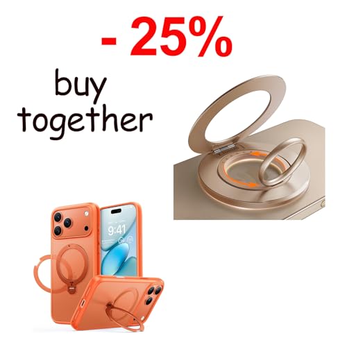 TORRAS Magnetic Stand Case & Magnetic Phone Grip Ring Holder Kickstand