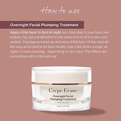 Crépe Erase Advanced , Overnight Plumping Facial Treatment With Trufirm Complex & 9 Super Hydrators , 1.7 Oz #TOP4