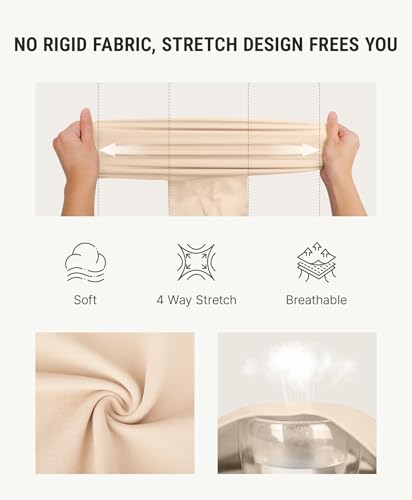 Image of FeelinGirl Women Tank Tops Shapewear: Tummy Control Compression Tank V Neck Seamless Body Shaper Camisole Tops for Women