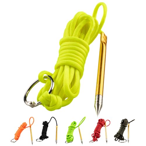 Fish Stringers – 10- & 20-Foot Lengths – 30+ Colors to Choose from! (Neon Yellow 10 Feet)