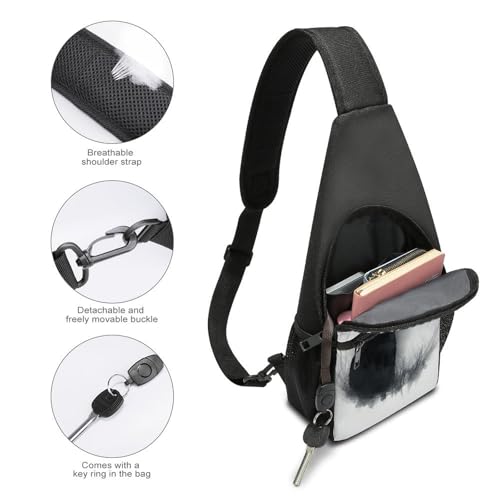 Bolso Bandolera Deportiva para Senderismo con Dos Gatos miniatura 4