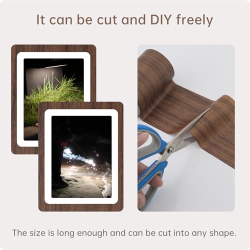 Image of Wood Grain Repair Tape, 3.15in x 15ft, Dark Wood, Self-Adhesive, Waterproof, Indoor Use