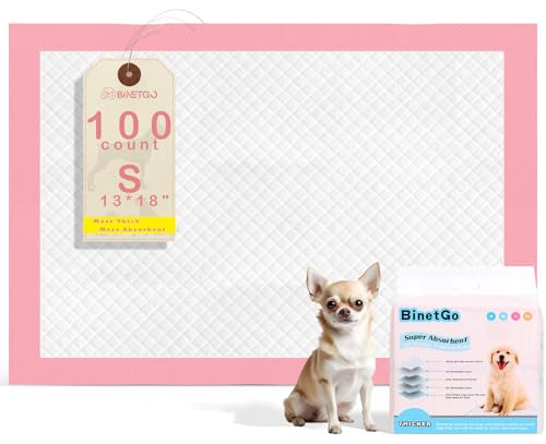 Image of Puppy Pads Disposable Puppy Training Pads 13 inch x 18 inch -100 Count Puppy Pads | Premium Puppy Potty Training Pads，Underpads Ultra Absorbent Incontinence Pet Training Pads (S (13 inch X 18 inch - 100 Pcs ))