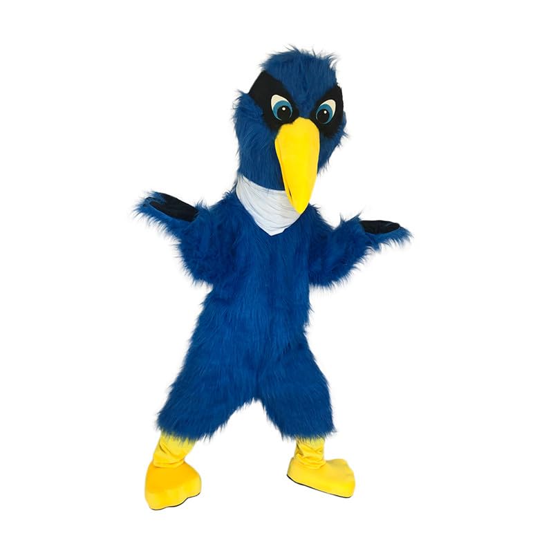Blue Crane Eagle Bird Mascot Costume Fancy Dress Cosplay Clothes