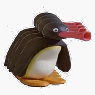 MAGNET Pingu! Magnet Bumper Sticker Car Magnet Flexible Reuseable Magnetic Vinyl 5"