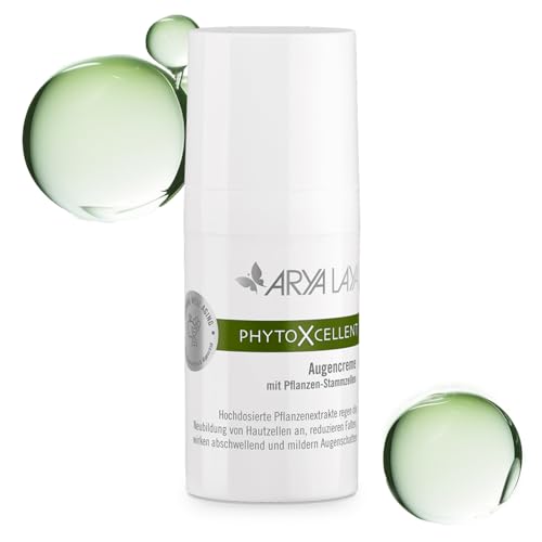 ARYA LAYA PhytoXcellent Augencreme, 15 ml: regenerierend & verjüngend, wirkt abschwellend und reduziert dunkle Augenringe, vegan