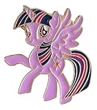 Twilight Cartoon Sparkle Little Pony 1 Inch Tall Metal Enamel Pin