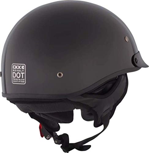 Motorcycle Ckx Revolt Rsv Black Glossy Xlarge Half Helmet Beanie Adult X-Large #TOP3