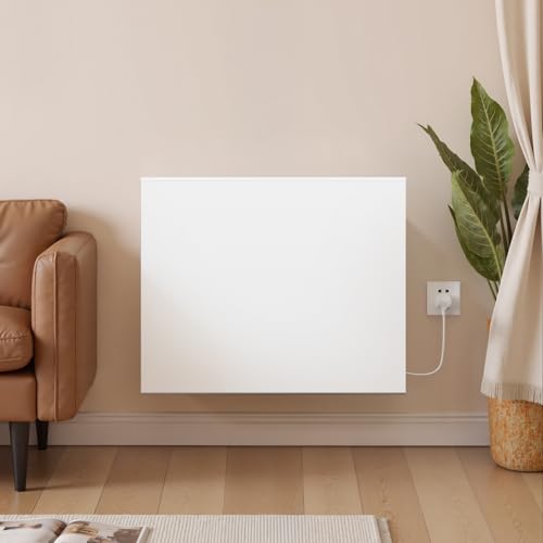 KOMORE Electric Convector Radiator for Home, WIFI App or Voice Control Panel Heater, Bathroom Safe Radiators, 3 Modes, Smart Thermostat, 24h/7d Timer, Child Lock, Wall Mounted or Free Standing, 1000W