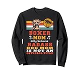 Photo Gallery boxer dog mom retro vintage funny mama puppy dog lover felpa Photo Gallery boxer dog mom retro vintage funny mama puppy dog lover felpa