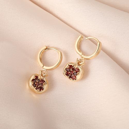 Fruit Earring Strawberry Lemon Orange Grape Cherry Raspberry Pomegranate Lightweight Trendy Drop Dangle Accessories for Women2