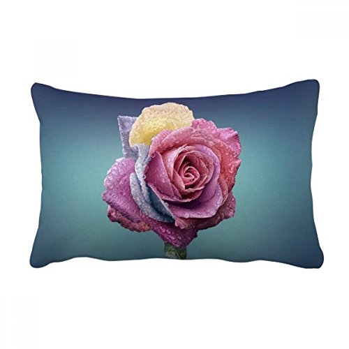 Coussin de fleur rose décoratif grand format floral pour canapé maison