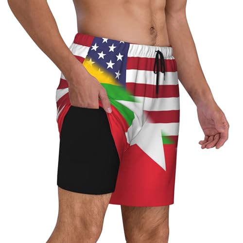 Maillot de bain décontracté anti-irritation short de plage double couche été - 2