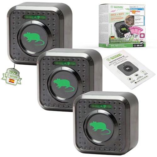 Ahuyentador de Ratas y Ratones Interior Marca ISOTRONIC