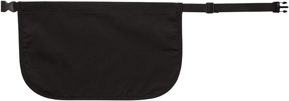 DayStar Apparel 160 Twill No Pocket Dealer Apron (12 Pack), Black, Large