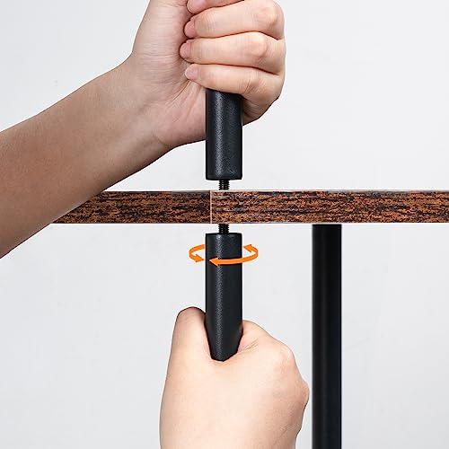 HOOBRO Regal, Bücherregal mit 6 Ebenen, schmales Eckregal, Standregal, Industrial Regal, Lagerregal, Büroregal… – Ansicht 6