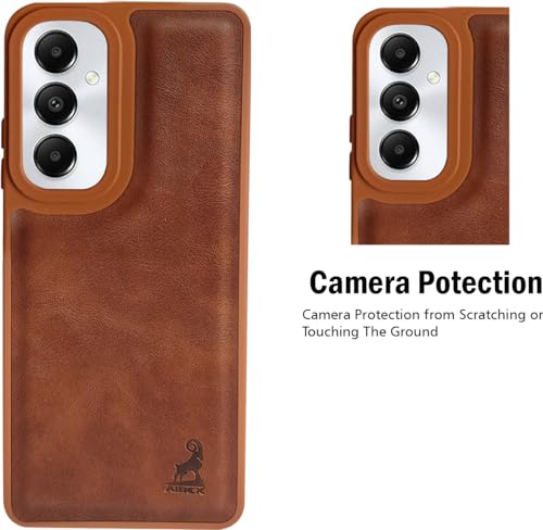 Image of AIBEX Shield Back Cover Case Compatible with Samsung Galaxy A05S 5G Back Cover | Flexible Vegan Leather | Full Camera Protection | Raised Edges | Super Soft-Touch | Bumper Case