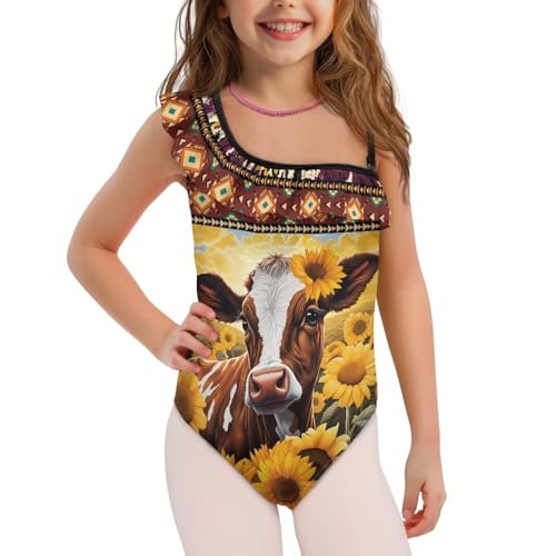 Binienty Summer One Piece Swimsuits for Girls Fashion Beach Ruffled Halter Bathing Suit Sweet Gifts for Daughter Sister3