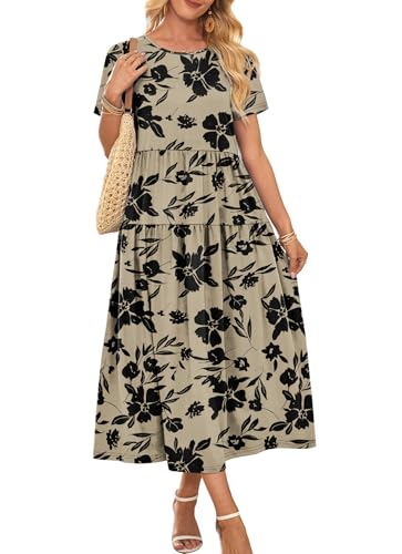 OFEEFAN Maxi Dress 50% Off - Casual Women's Dress with Pockets
