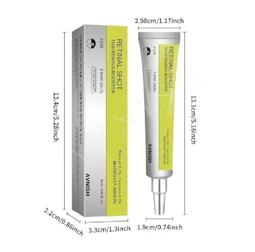 Image of AVNISH Retinal Shot Tightening Booster with 0.1% Retinal, Matrixyl & Niacinamide | Wrinkles & Fine Lines, Pore Minimizer, Firmer Skin, Glow Anti-Aging Night Korean Face Serum Beige Look Younger (15ml)