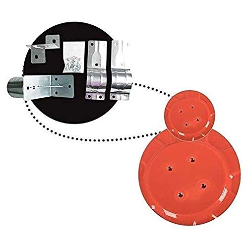 Miroir de sécurité convexe orange contre les angles morts de circulation extérieure