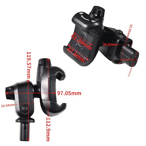 CANJPTON Support de téléphone portable compatible avec Fiat Panda 735664419 – vue 3