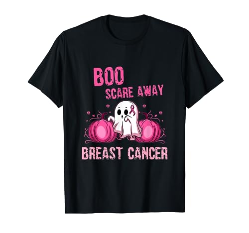 Funny Scary Cool Pink Halloween - Soporte para el cáncer de mama Camiseta