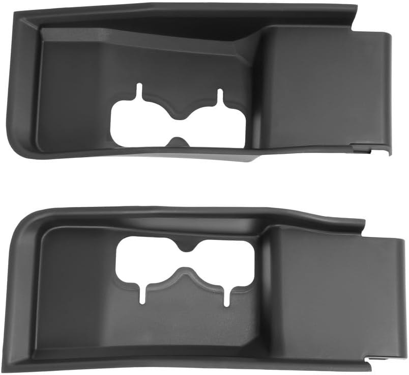 F250 F350 Tow Hook Trim Left & Right Side Tow Hook Cover Bezel Compatible with Ford F-250 F-350 2020 2021 2022, fits Outer Air Deflector, fits Short - LH & RH