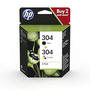 HP 304 Inktcartridge Zwart, Cyaan, Geel, Magenta, 3 kleuren en zwart 2-Pack (Standaard Capaciteit) (3JB05AE) origineel van HP