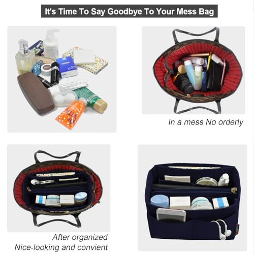 Image of Purse Organizer Insert, Handbag & Tote Organizer, Bag in Bag, Perfect for Speedy Neverfull and More
