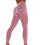 ★ 【“Partner” for Fitness】-- Tejido altamente elástico que ofrece una fuerte compresión y mayor soporte en todas las direcciones. Debido a la elasticidad, los leggings de entrenamiento elásticos aún garantizan la máxima libertad de movimiento. Para que pueda agacharse, agacharse o estirarse.