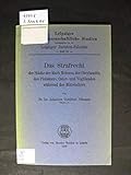  Das Strafrecht. Der Städte der Mark Meissen, der Oberlausitz, des Pleissner-, Oster- und Vogtlandes während des Mittelalters. Unveränderter fotomechanischer Nachdruck Zentralantiquariat der Deutschen Demokratischen Republik 1970.