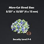 Aurora High-Security 8-Sheet Micro-Cut Paper Credit Card Shredder Black