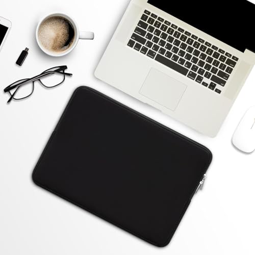 RAINYEAR 14 Inch Laptop Sleeve Case Protective Soft Padded Zipper Cover Carrying Computer Bag Compatible with 14“ Chromebook Computer Notebook for Dell HP ThinkPad Lenovo Acer(Black) by RAINYEAR make life easier - Image 6