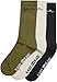 Produktbild Karl Kani Unisex KA234-021-1 KK Signature 3-Pack Socks 39-42 dark olive/off white/black