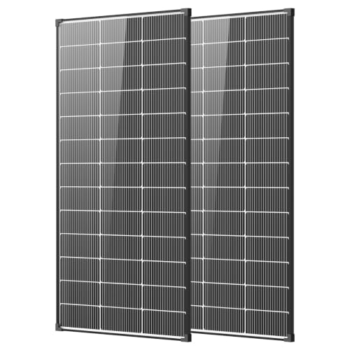 AeternaSol 400 watt Solar Panel,2pcs 200W Bifacial Solar Panels 18V 18BB