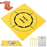 Drone Landing Pad Weighted 21 inch (54cm) Fast-Fold Helipad Drone Double Sided Waterproof Weighted Landing Pad Compatible with Air 3/Mini 3/Mini SE/Mavic 2/Mavic Pro