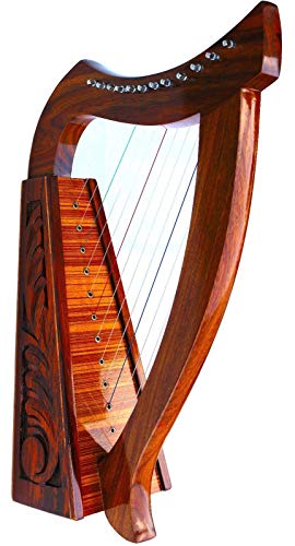 Deura Harp 24 Inch Celtic 12 Strings Baby Lap Harp With Bag thumb #3