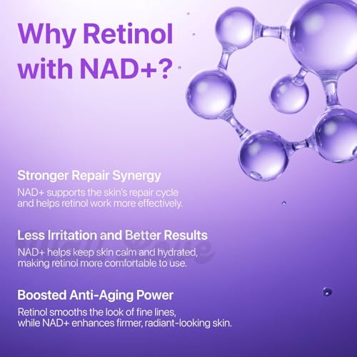 Image of No.9 Advanced NAD+ Retinol Eye Cream - Anti-Aging & Depuffing Eye Serum for Dark Circles, Fine Lines & Wrinkles - Peptides + Niacinamide for Firming, Radiance & Glow - Hydrating Undereye Treatment - 0.33 fl oz