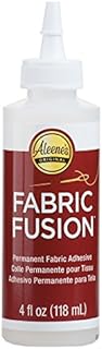 Aleene's 23473 Fabric Fusion Permanent Fabric Adhesive ,Clear,4oz