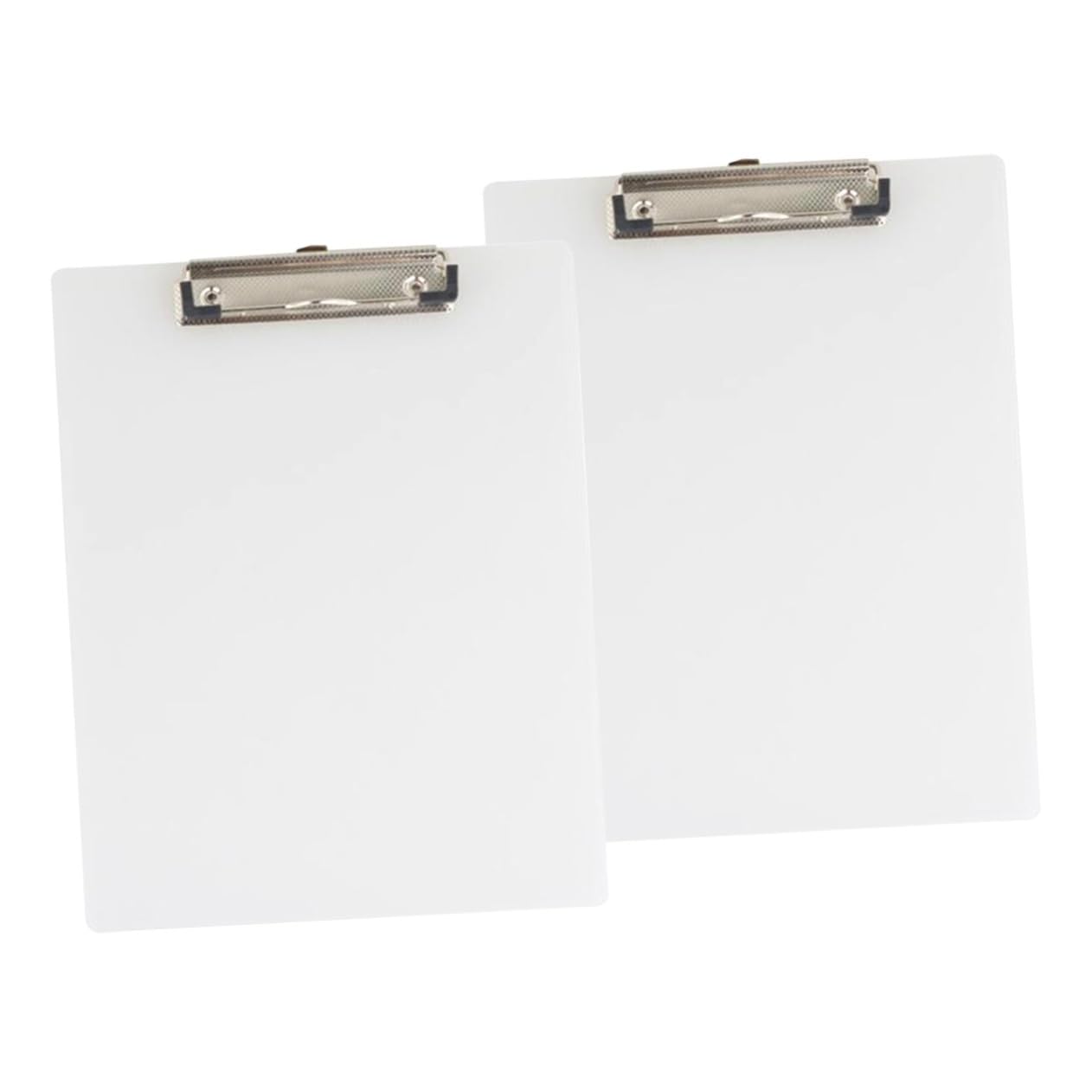 A4-klemmbrett aus Kunststoff, Weiß, Ergonomische Form, 10 Stück | Schreibbrett Klemmbrett, Schreibunterlage Transparent, Ordner für Schule, Einschulung Feier
