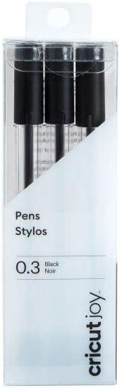 Joy Extra Fine Point Pens 0.3mm, 3 Count, Black