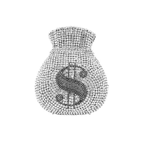 Tngan Women Money Pouch Evening Bag Sparkling Crystal Purses Rhinestones