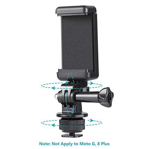 Neewer Phone Holder / Hot Shoe Mount Adapter Kit Compatible With Action Camera Gopro Hero 11 10 9 8 7 6 5, Dji Osmo Action/Action 2, Iphone13 Pro Max, Samsung, Attaching On Dslr Camera Or Ring Light #TOP4