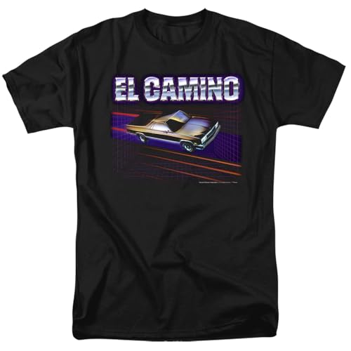 Popfunk Chevrolet El Camino 85 Unisex Adult T-Shirt - XL, Black