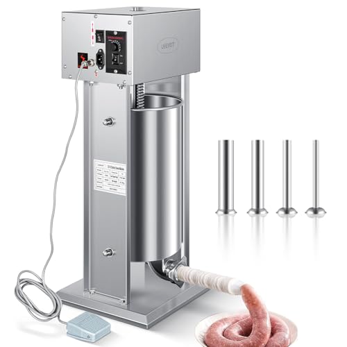 LEEVOT Electric Sausage Stuffer, Vertical Electric Maker 9 Adjustable Speed...