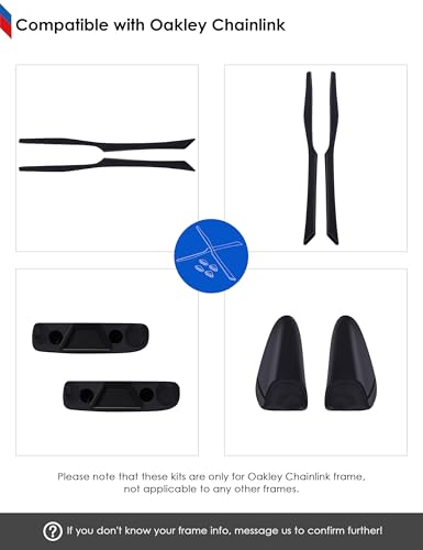 Image of BLAZERBUCK Replacement Sock Kits Earsocks & Nose Piece for Oakley Chainlink OO9247 Sunglasses